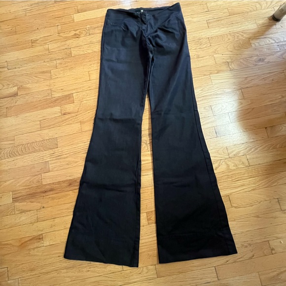 Buffalo David Bitton Dark Navy Low Rise Flared Pants - Tall - Picture 7 of 13